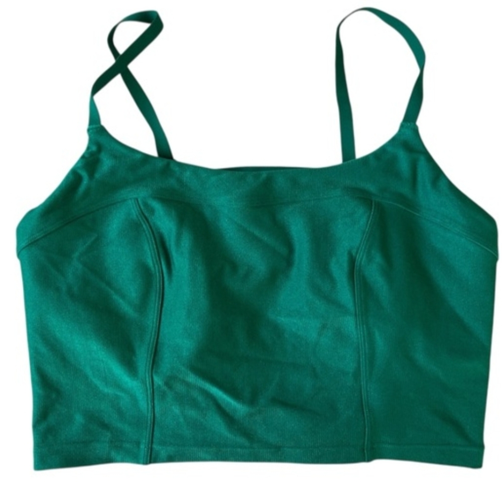 NWT OFFLINE BY AERIE GREEN TANK BRA MEDIUM WOMENS